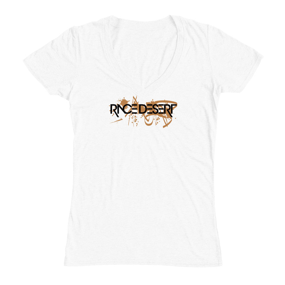 Womens Dirty Beast Deep V-Neck - White