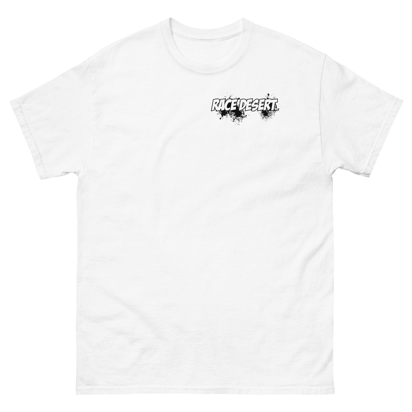 Men's Classic Race Desert Splatter Tee - Black Splatter