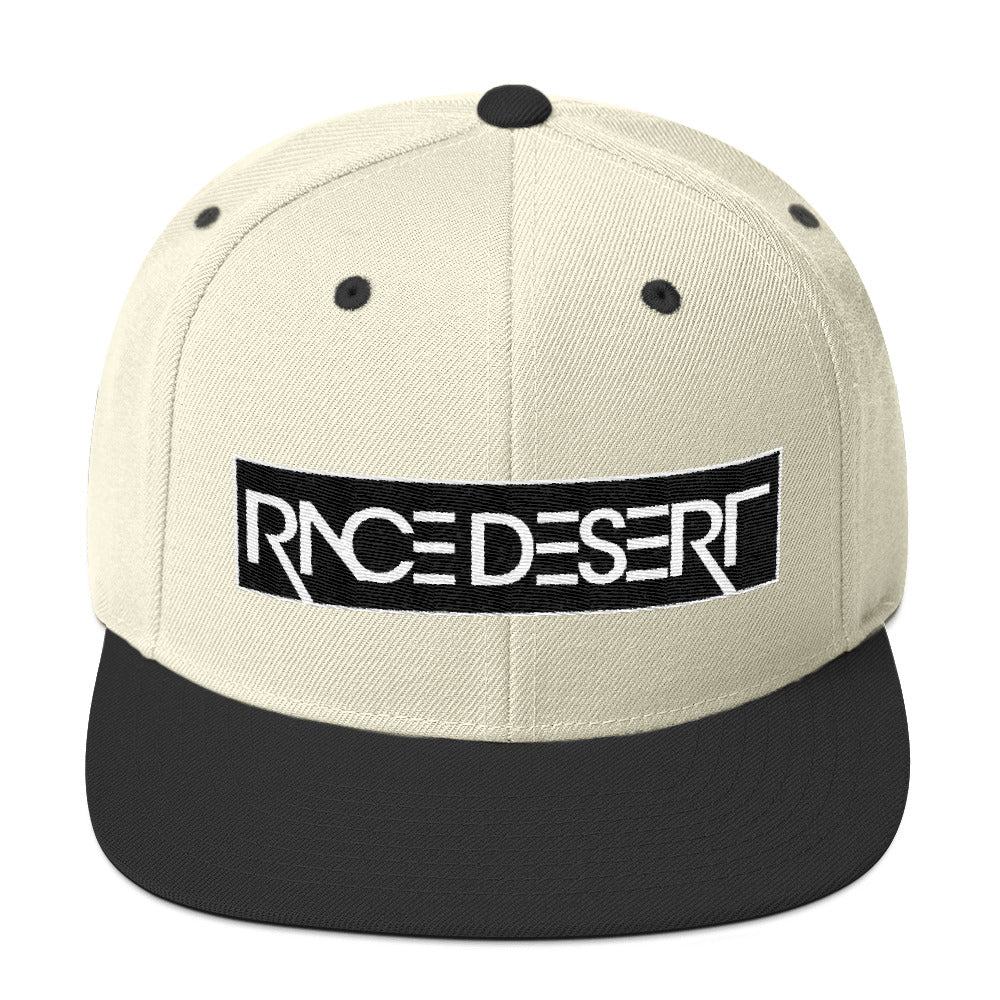 Pink and Black Race Desert Stencil Snapback Hat