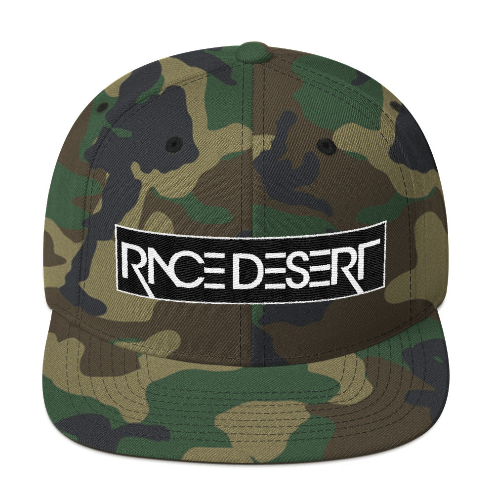 Race Desert Stencil Snapback Hat