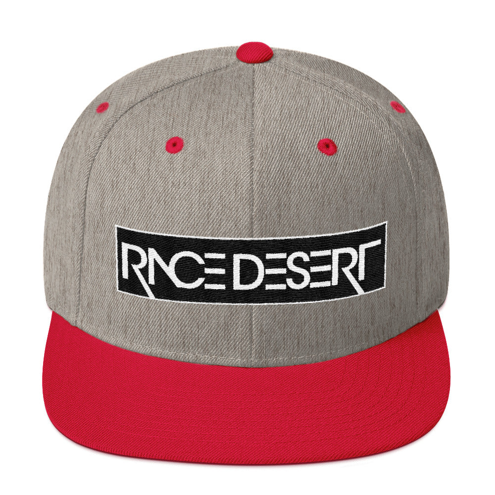 Pink and Black Race Desert Stencil Snapback Hat