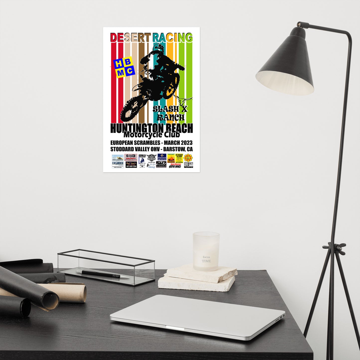 Poster 12"x18" - HBMC 2023 SLASH X DUAL EURO SCRAMBLE