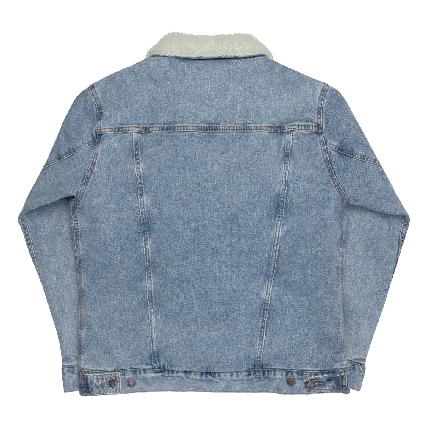 Denim Jacket with Embroidered 100s MC Flag