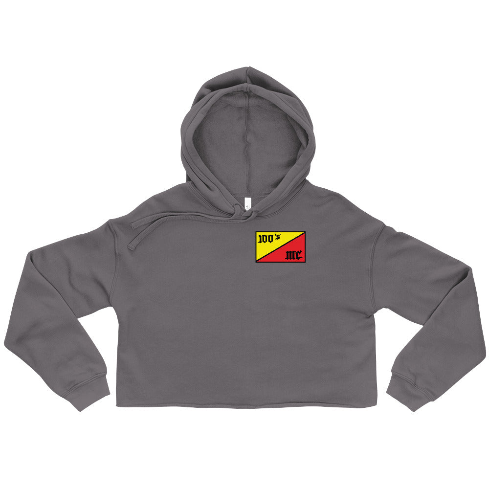 100s MC Club Member Crop Hoodie - OG 100s Flag