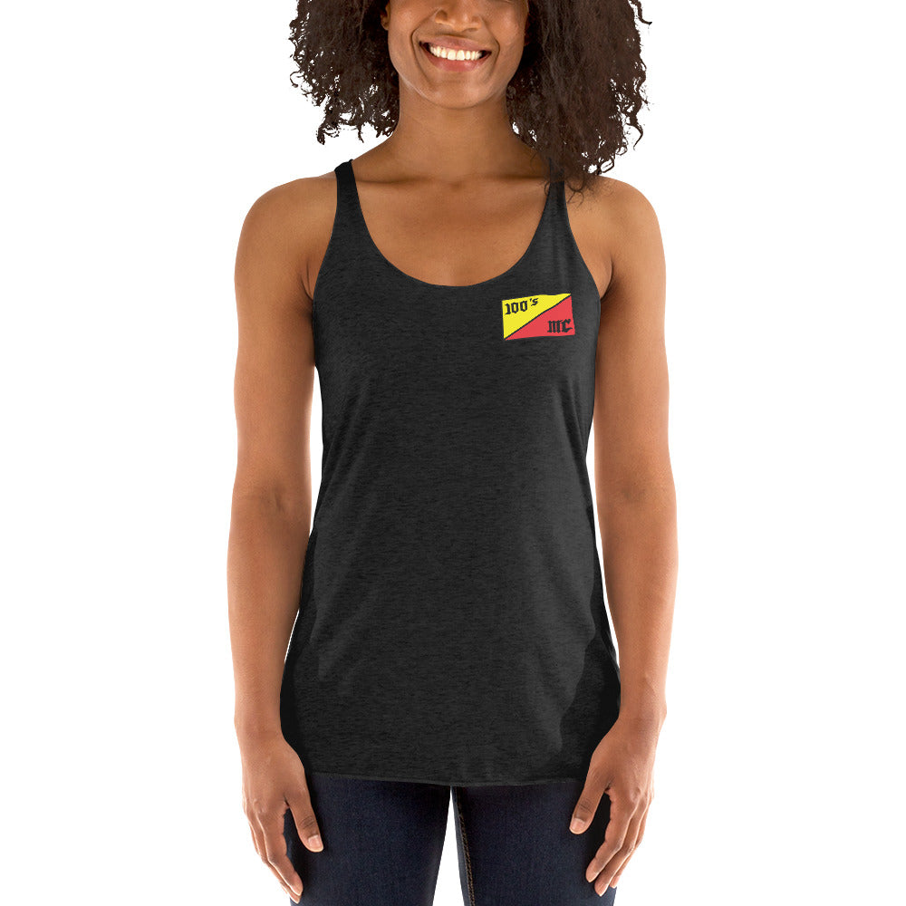 100's Flag Women's Racerback Tank