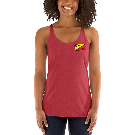 100's Flag Women's Racerback Tank