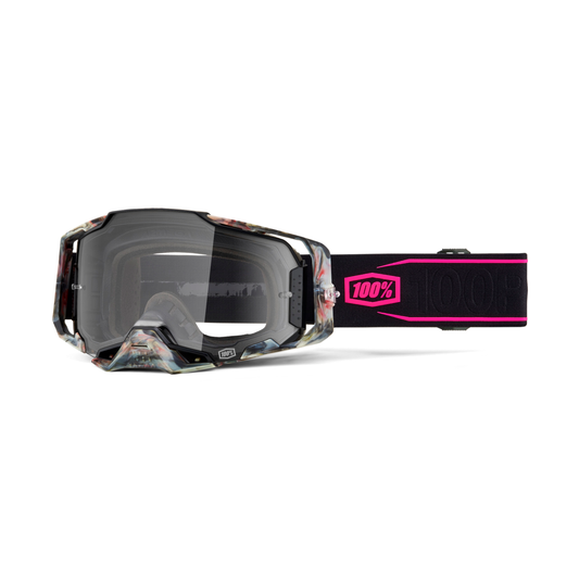 100% Armega Goggle Sarcelle with Clear Lens