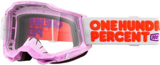 100% Accuri 2 Goggle Hundreds with Clear Lens