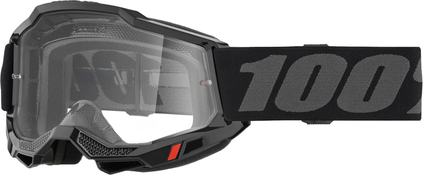 100% Accuri 2 Otg Goggle Black Clear Lens