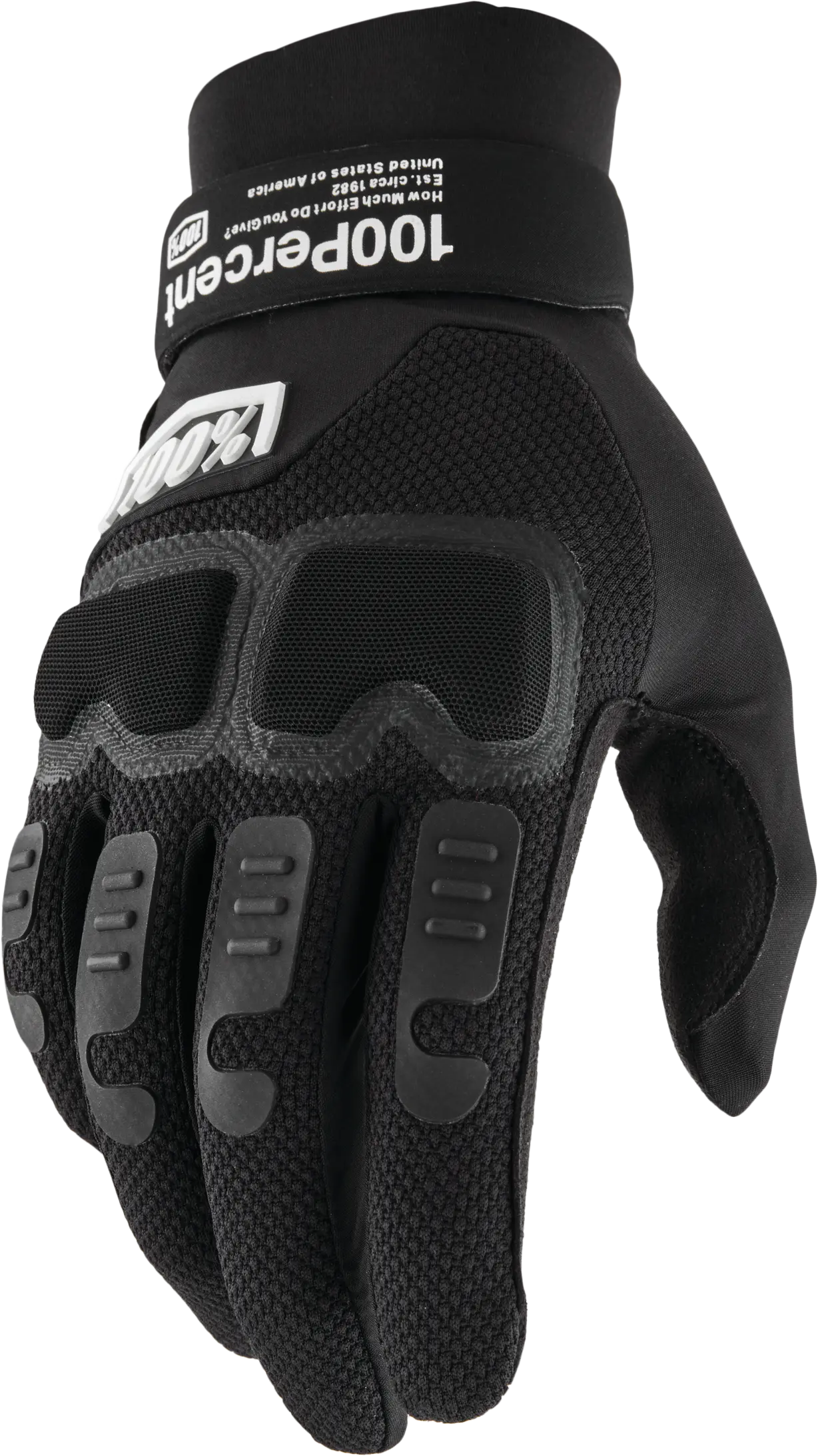 100% Langdale Gloves - Black