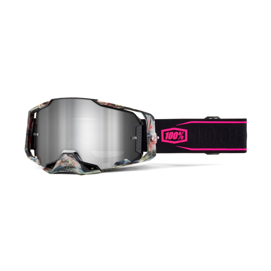 100% Armega Goggle Sarcelle with Mirror Silver Lens