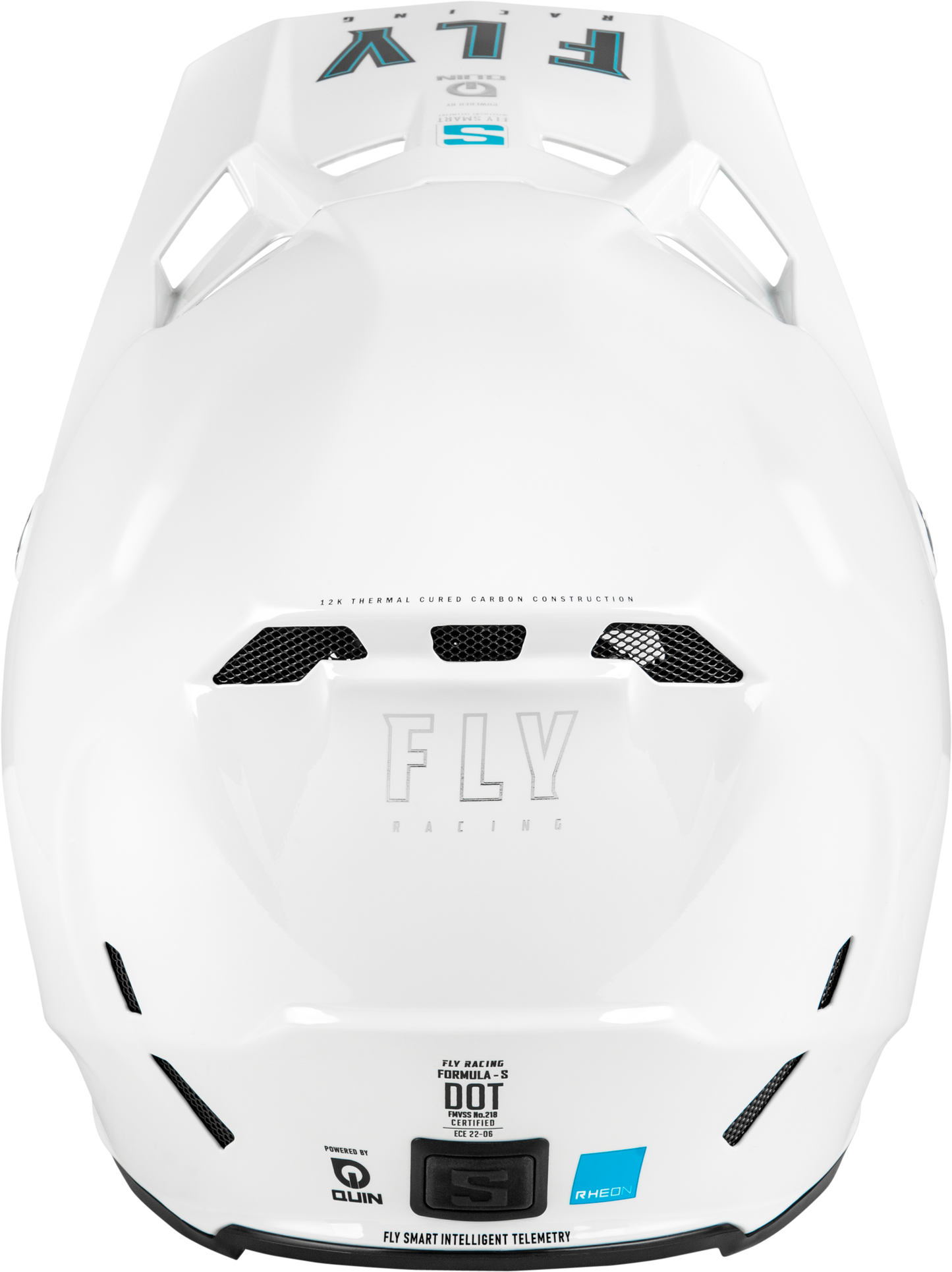 FLY RACING Formula S Carbon Solid White Helmet