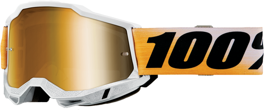 100% Accuri 2 Goggle Shiv with Mirror True Gold Lens