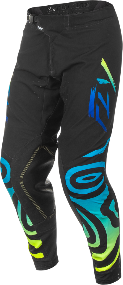 FLY RACING Evolution DST Zen Black/Blue/Hi Vis Pants