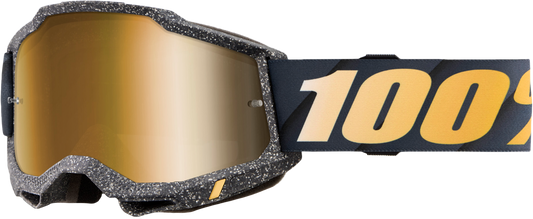 100% Accuri 2 Goggle Risland with Mirror True Gold Lens