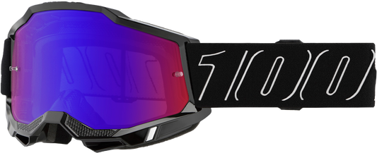 100% Accuri 2 Goggle Blackline with Mirror Red/Blue Lens