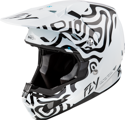 FLY RACING Formula S Carbon Abyss White/Black Helmet