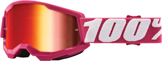 100% Strata 2 Junior Goggle Fletcher with Mirror Red Lens
