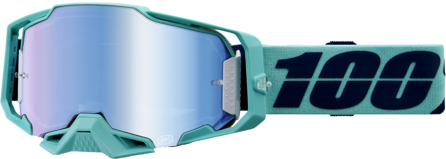 100% Armega Goggle Esterel Mirror Blue Lens