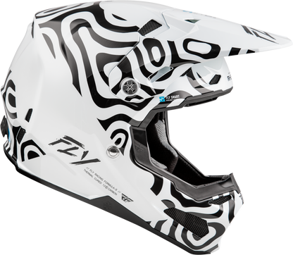 FLY RACING Formula S Carbon Abyss White/Black Helmet