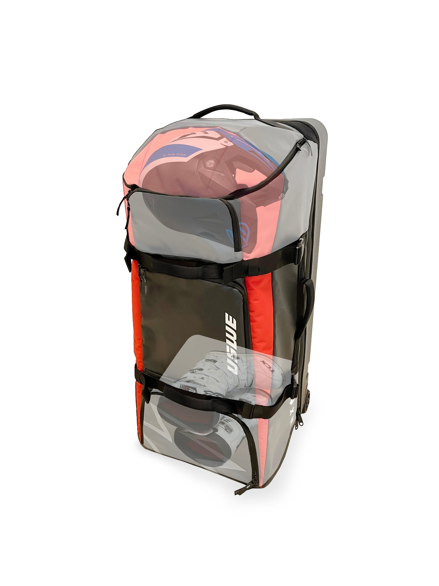 USWE Buddy 150L Athlete Gear Trolley Bag Black/USWE Red