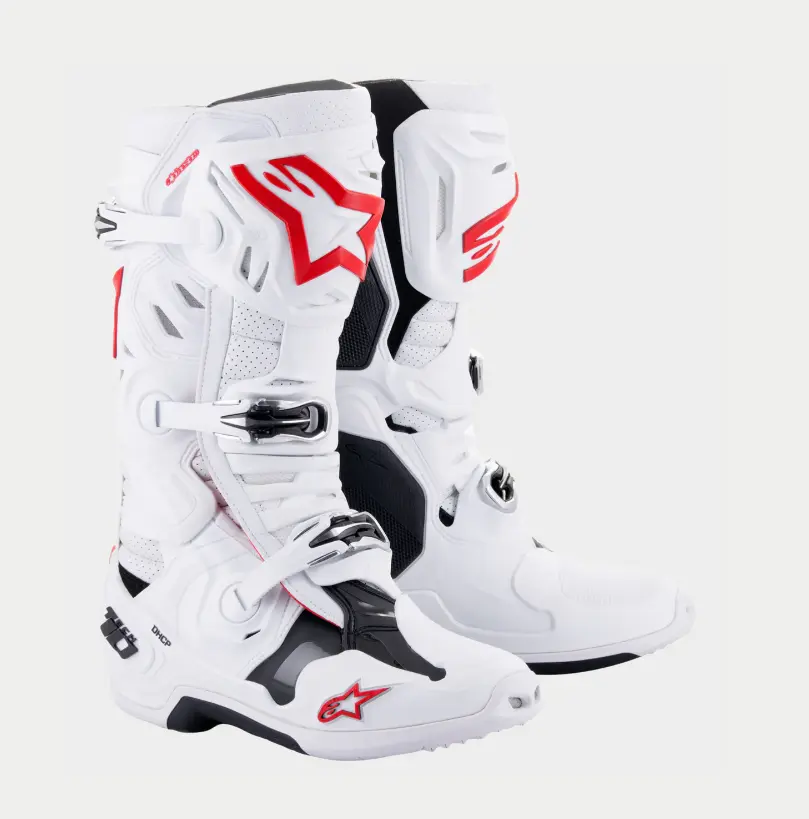 Alpinestars Tech 10 Supervented White/Bright Red Boots