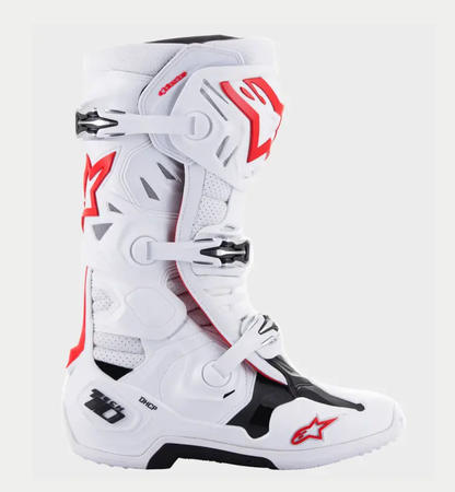 Alpinestars Tech 10 Supervented White/Bright Red Boots