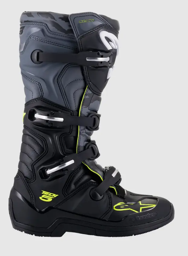 Alpinestars Tech 5 Black/Grey/Yellow Fluo Boots