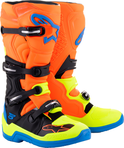Alpinestars Tech 5 Blue/Orange Fluo/Yellow Fluo Boots