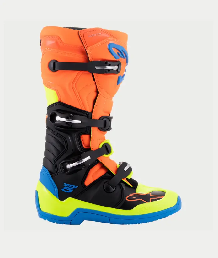 Alpinestars Tech 5 Blue/Orange Fluo/Yellow Fluo Boots