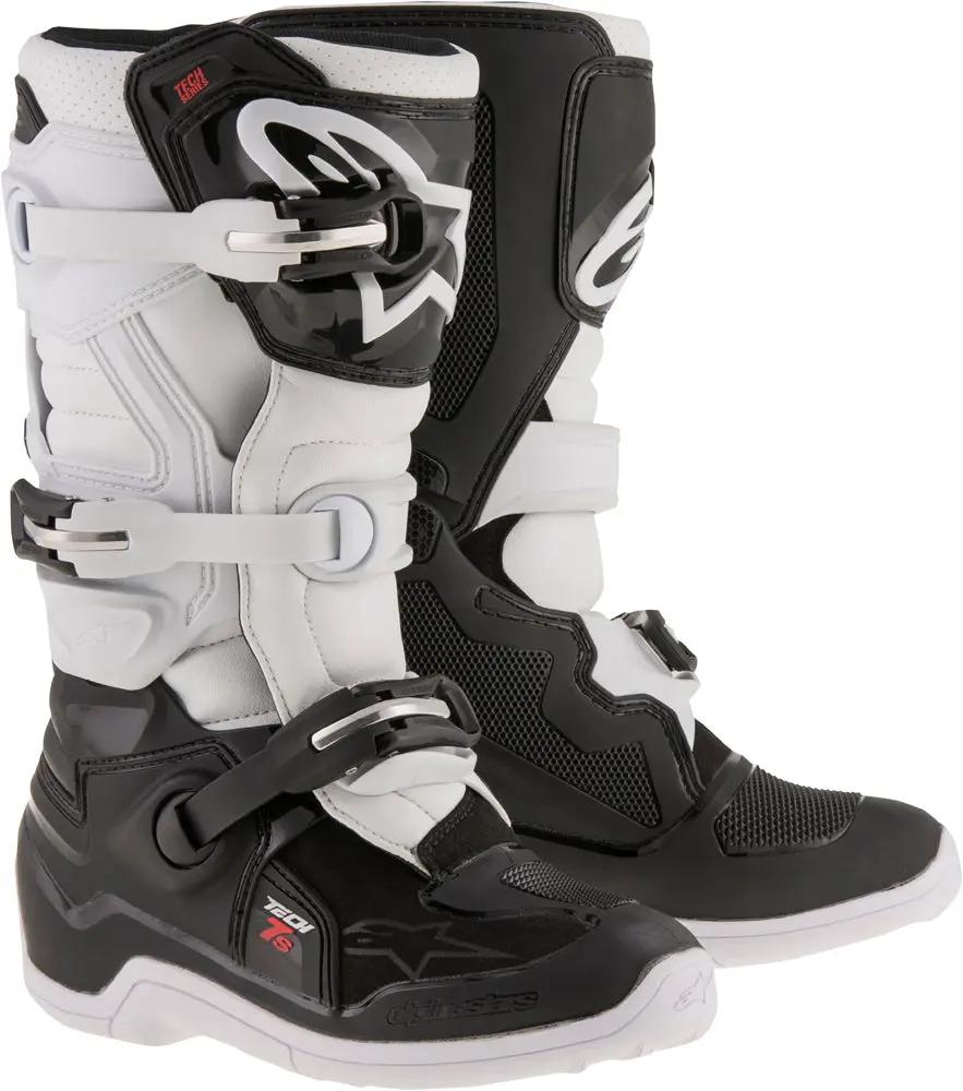 Alpinestars Youth Tech 7s Black/White Boots