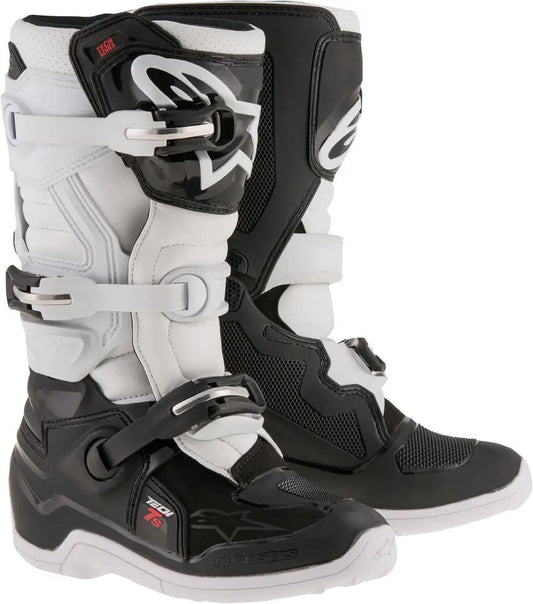 Alpinestars Youth Tech 7s Black/White Boots