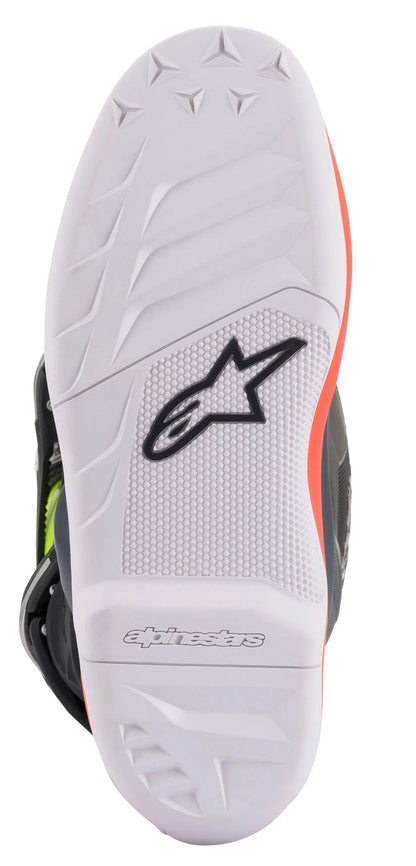 Alpinestars Youth Tech 7s Dark Grey/ Red Fluo/Yellow Fluo Boots