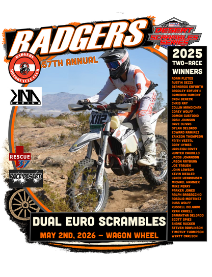 Badgers MC - 57th Annual Dual Euro Scrambles 2026 Event Shirt