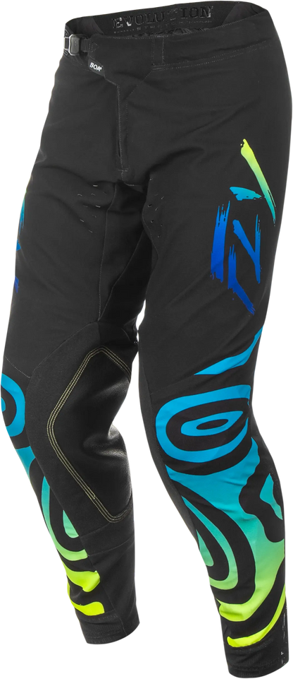 FLY RACING Evolution DST Zen Black/Blue/Hi Vis Pants
