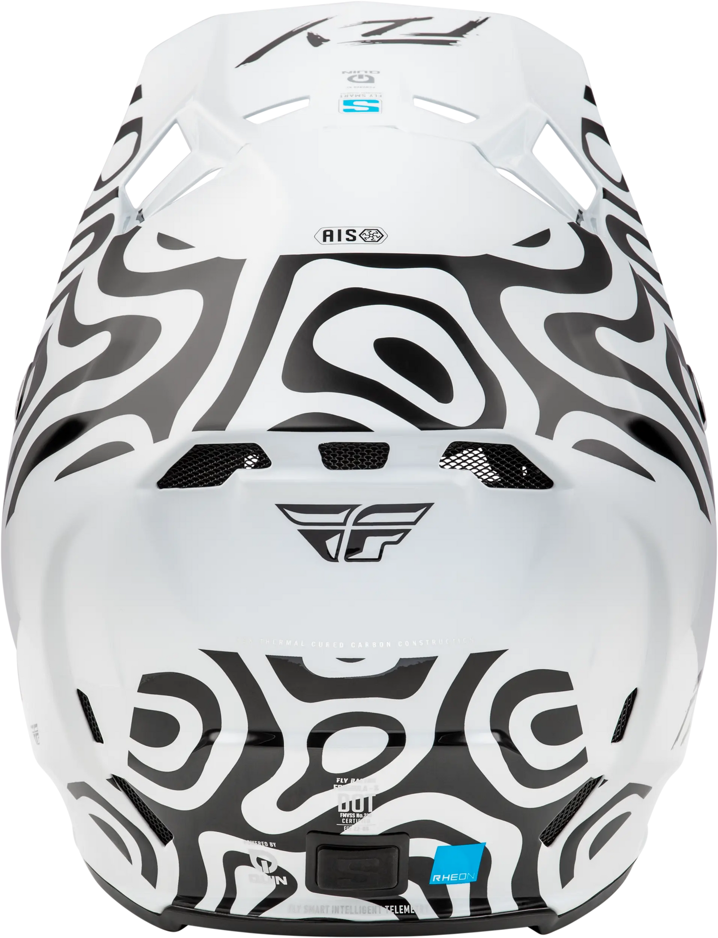 FLY RACING Formula S Carbon Abyss White/Black Helmet