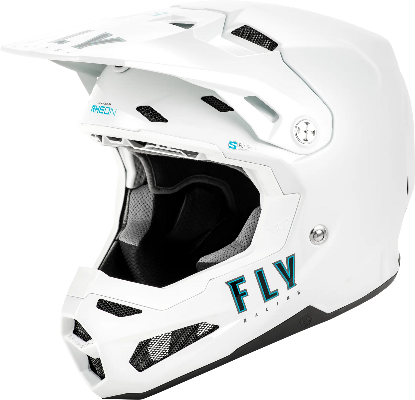 FLY RACING Formula S Carbon Solid White Helmet