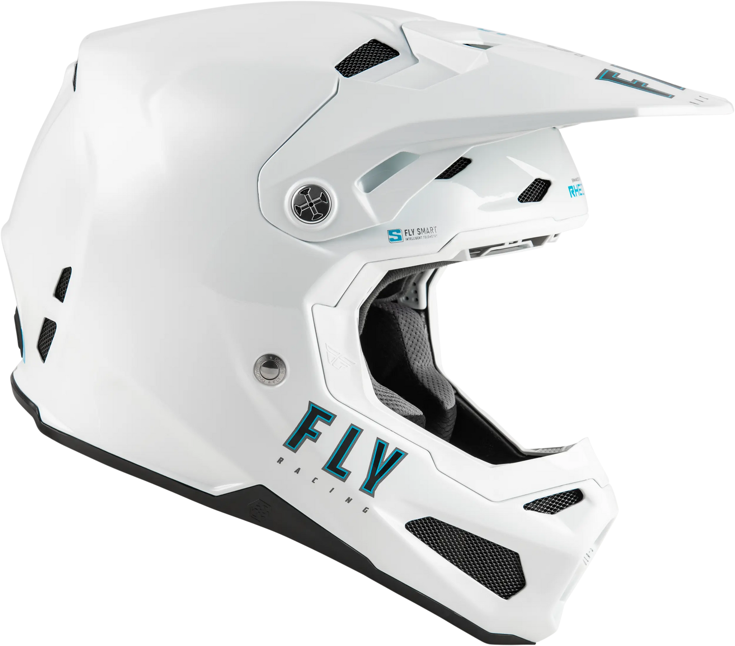 FLY RACING Formula S Carbon Solid White Helmet