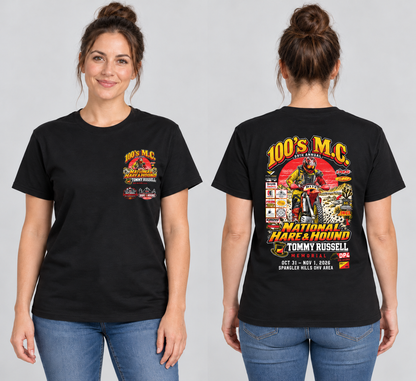 100’s M.C. 2026 National Hare & Hound Tommy Russell Memorial T-Shirt | Pre-Order