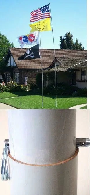Gnarly Collapsible 22' Flagpole - Camp Flagpole
