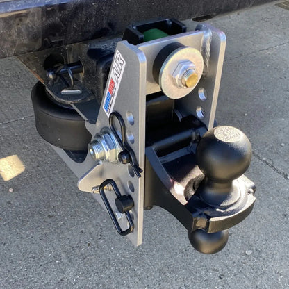 Shocker Aluminum Light Duty Air Hitch  w/ Black Combo Ball Mount - 10,000 lbs. GTW