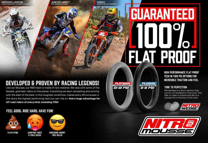 Nitro Mousse - Platinum - Mousse Bib Tube 100% Flat-Proof