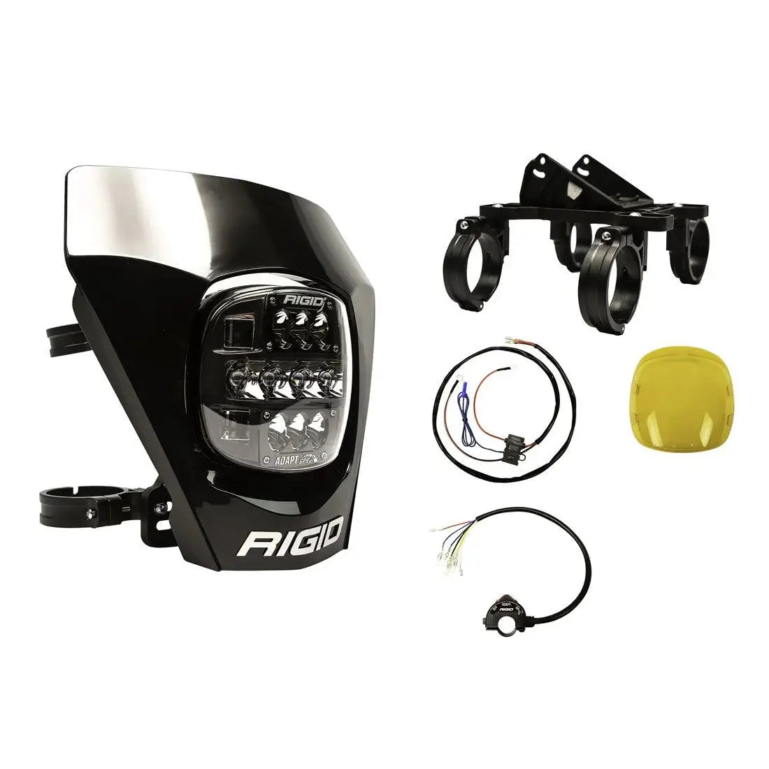 Rigid Adapt XE Extreme Enduro LED Moto Lighting Kit - Universal Fit (black)