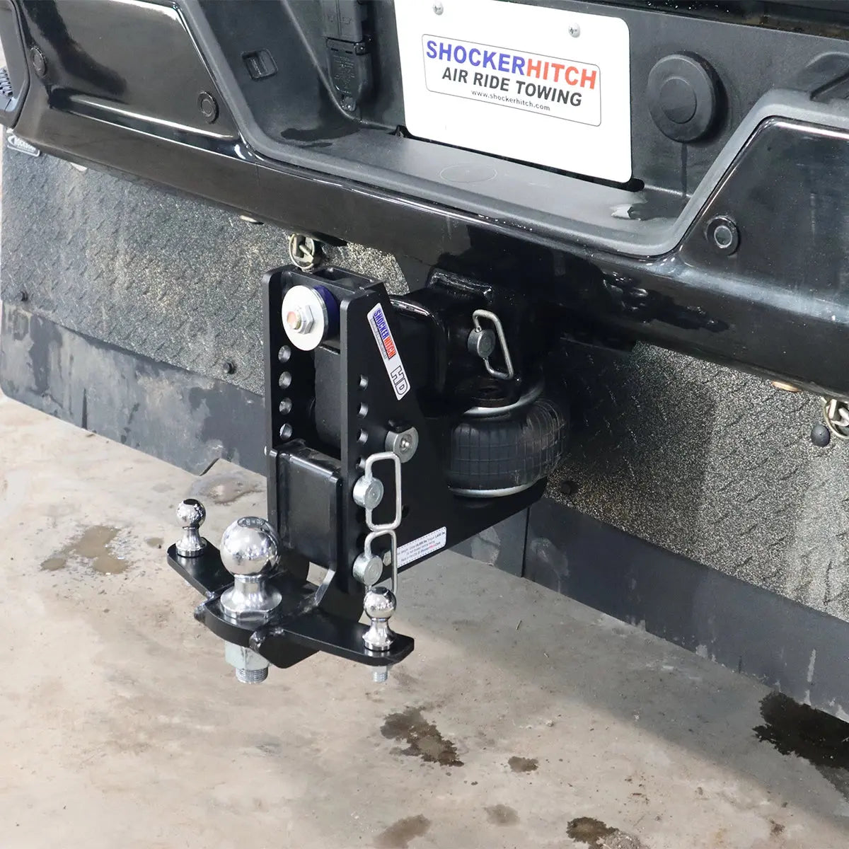 Shocker Hitch Max Black HD Air Hitch for Sway Control - 20,000 lbs.