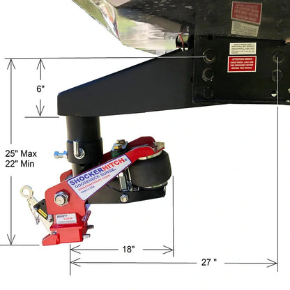 Shocker QuickAir 5th Wheel to Gooseneck Air Hitch Conversion Kit