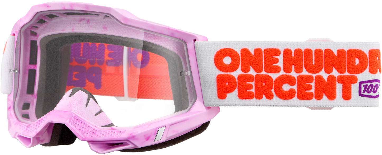 100% Accuri 2 Goggle Hundreds with Clear Lens