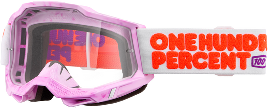 100% Accuri 2 Goggle Hundreds with Clear Lens