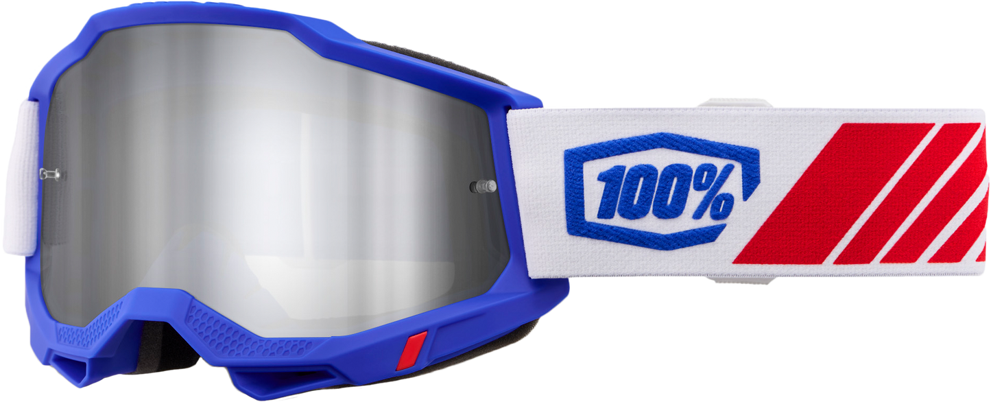 100% Accuri 2 Goggle Kolby with Mirror Silver Lens