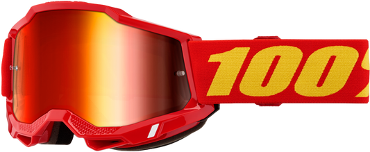 100% Accuri 2 Goggle Red Mirror Red Lens
