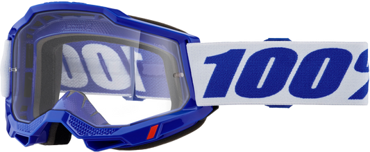 100% Accuri 2 Goggle Blue with Clear Lens